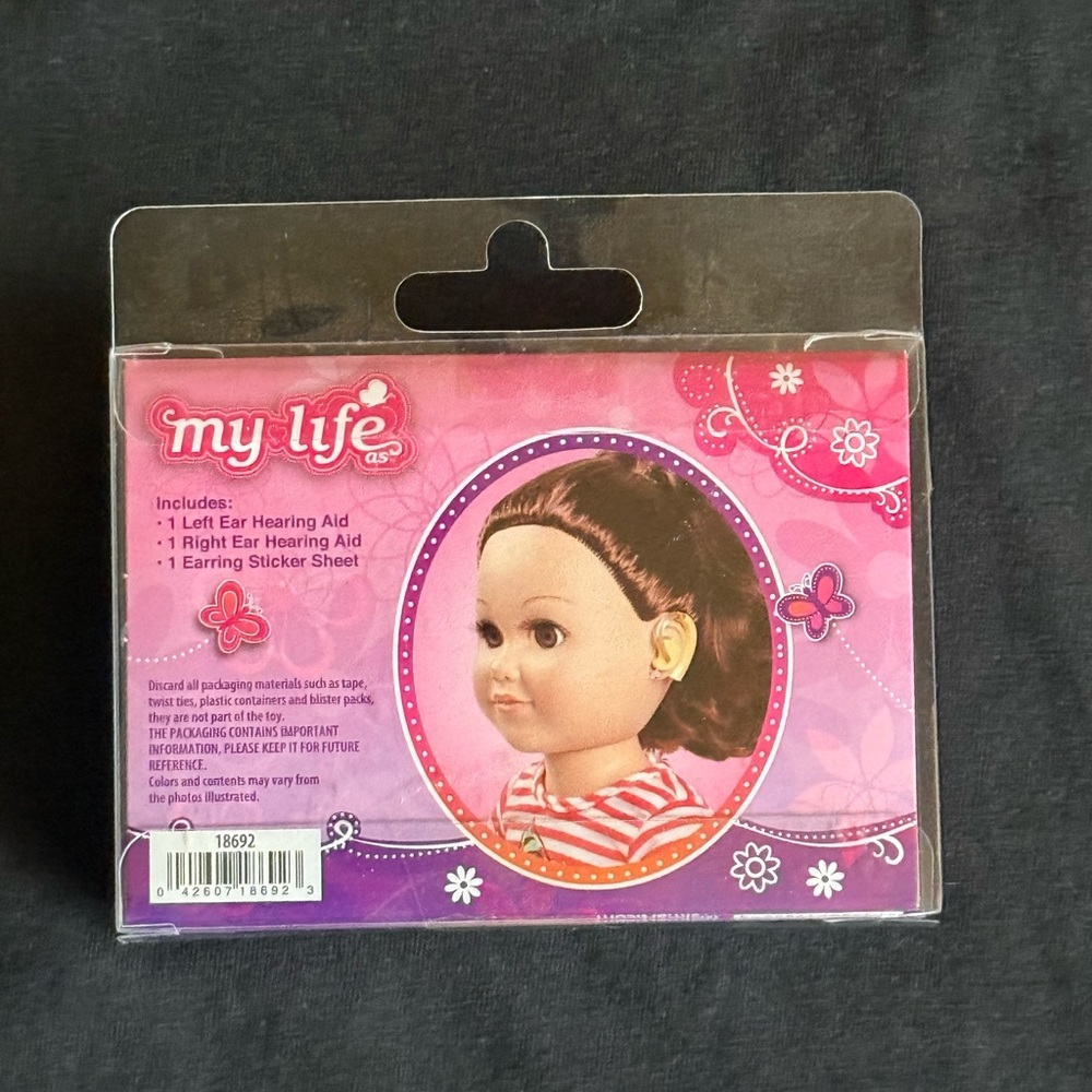 My Life Hearing Aids My Life 18” Dolls Hearing impaired Childhood hearing loss - Picture 2 of 2